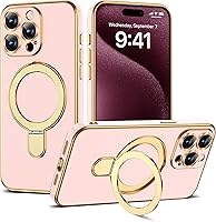Vista 63 de Funda compatible con iPhone 12 con soporte de anillo magnético invisible [compatible con Mag-Safe] [Protector completo de lente de cámara] Funda