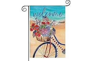 4th of July Patriotic Welcome Garden Flag
