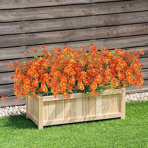 Miniatura 2 de Rinlong Mamás artificiales para exteriores, madres sintéticas, resistentes a los rayos UV, margaritas, flores para exteriores, otoño, plantas