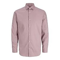 Jack & Jones Shirt Jprblaparker-Maglietta L/S Noos, Twilight Mauve