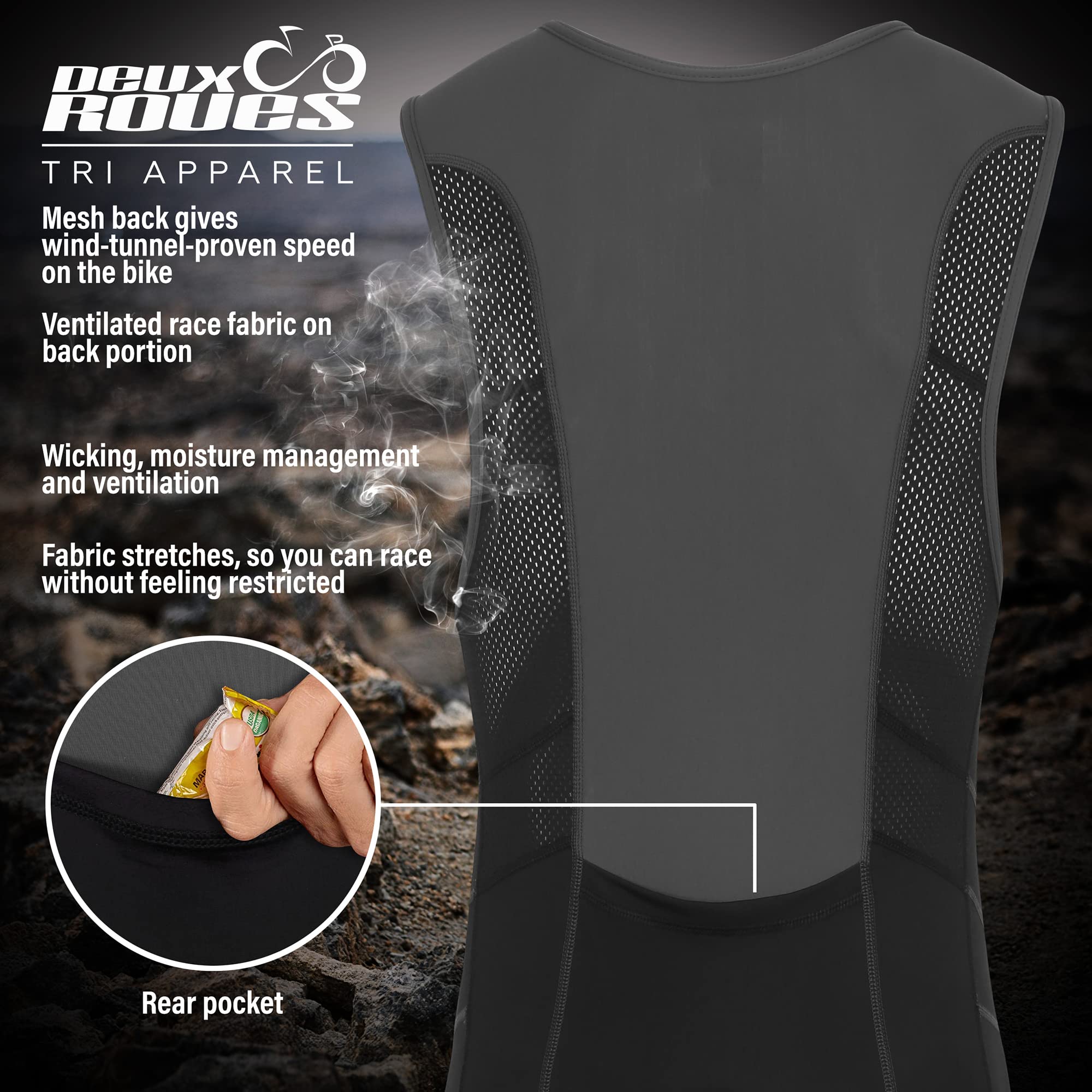 Traje de triatlón para hombre, de carreras, tri, ciclismo, sin mangas, cinturón de carreras