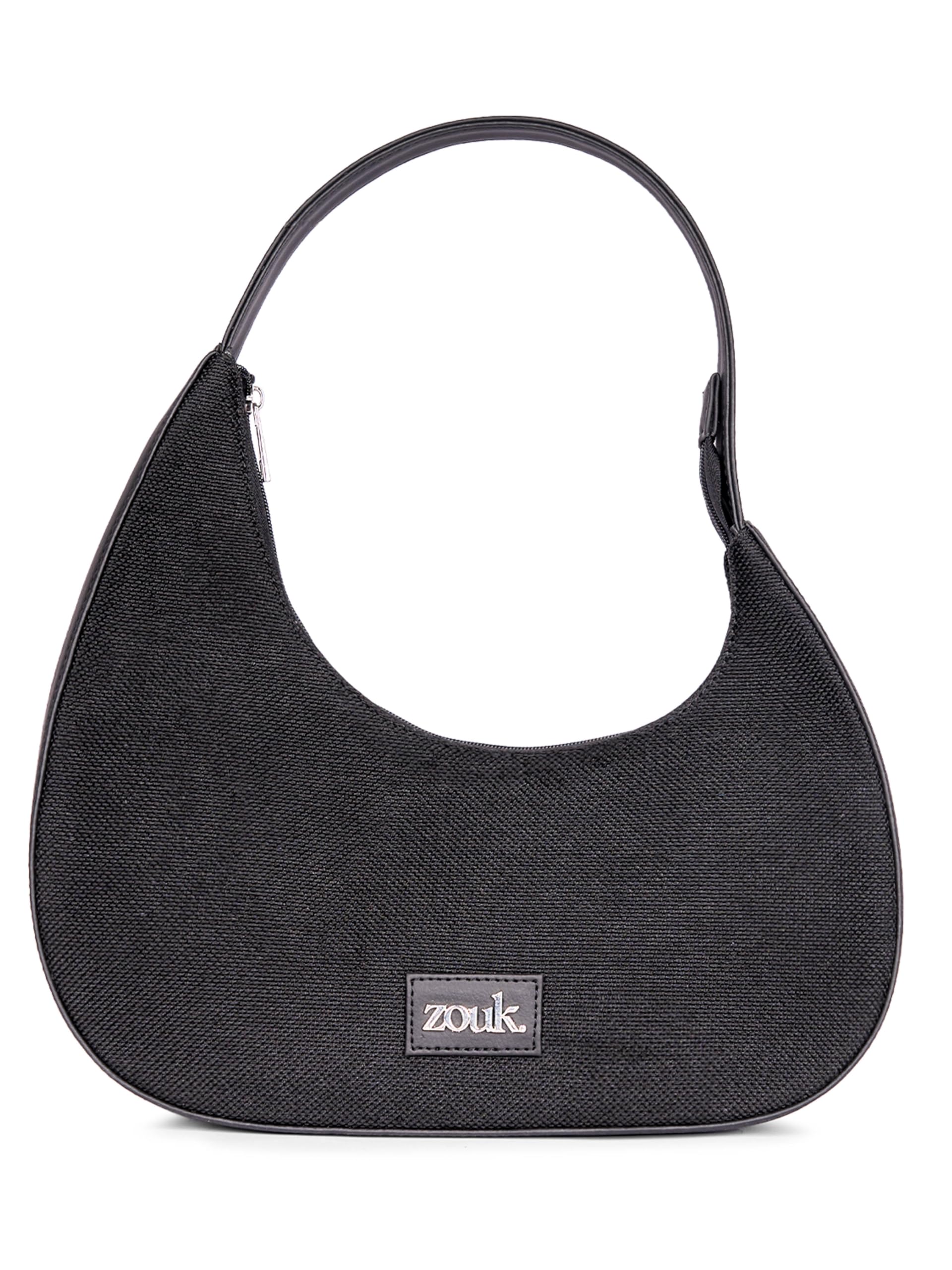 zouk Small Shoulder Bag | Vegan Leather Evening Bag for Women with Shoulder Strap, Zip Closure & Water-Resistant Lining | Stylish Handcrafted Purse |-picture-45