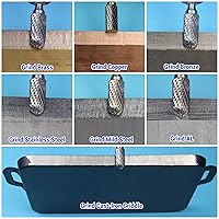 Vista 6 de Juego de 10 rebabas de carburo con mango de 1/4 con caja transparente, diámetro máximo de cabeza de 0.394 in, brocas de amoladora de troquel