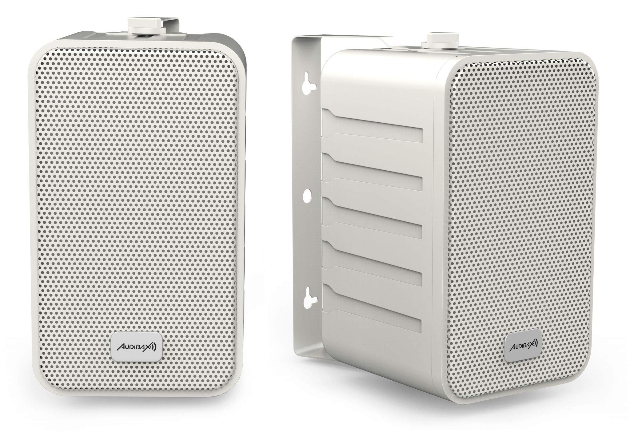 Audibax Pícolo PR-42W - Diffusori Passivi da Scaffale HiFi - Coppia di Altoparlanti Stereo a 2 Vie - Rinforzo 75W - Montaggio a Parete Incluso - Altoparlanti con Woofer da 4"" - Suono Surround