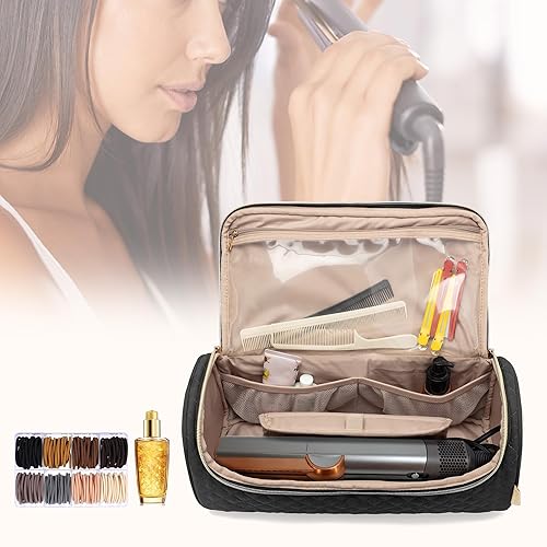 Miniatura 8 de Yarwo Bolsa de viaje compatible con Dyson AirstraitCorrale alisador de cabello y accesorios, estuche de almacenamiento portátil para herramientas y