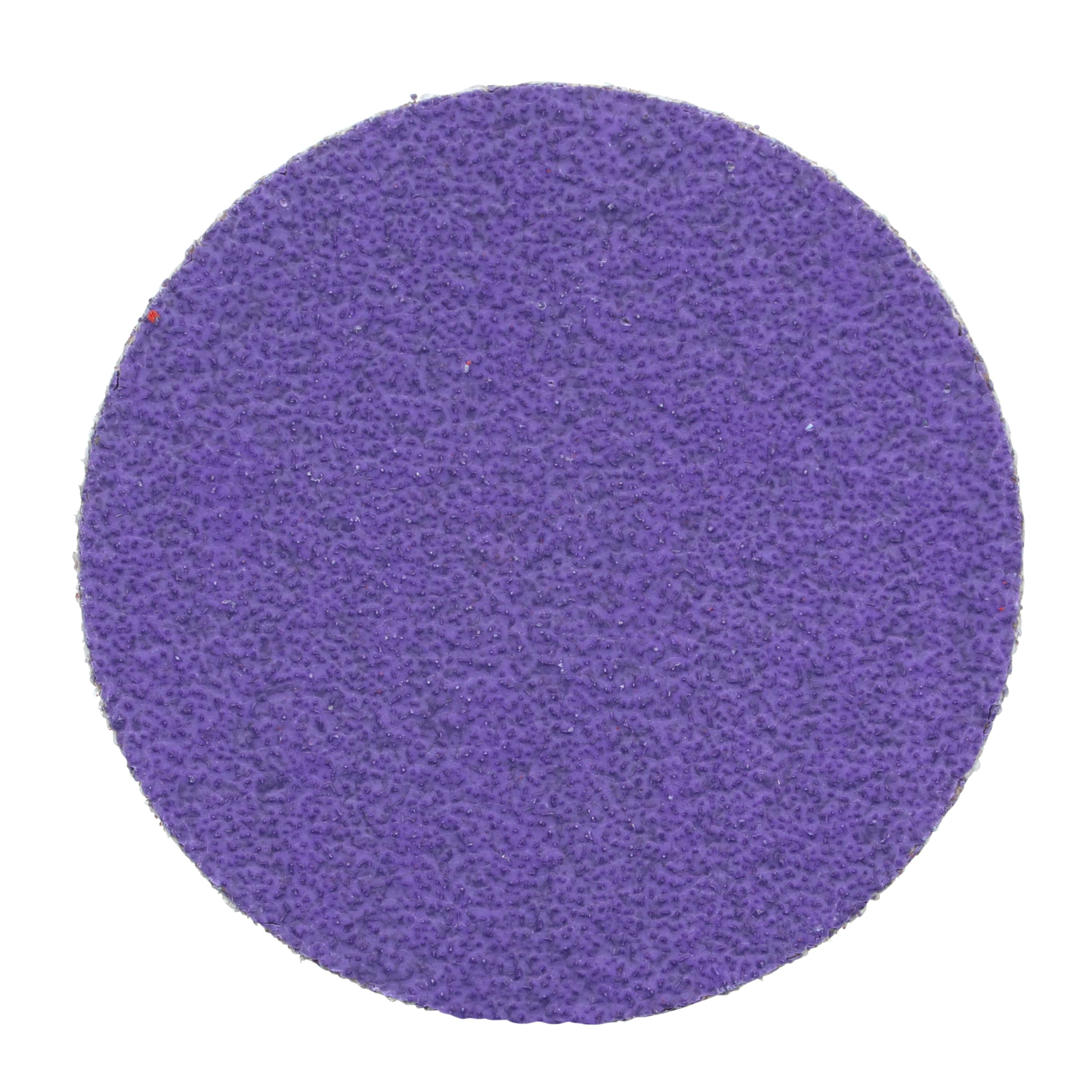 3M Cubitron 3 Roloc Disco de borde duradero 1184F, 80+ YF-weight, TR, 51 mm | Purple, 50/Carton