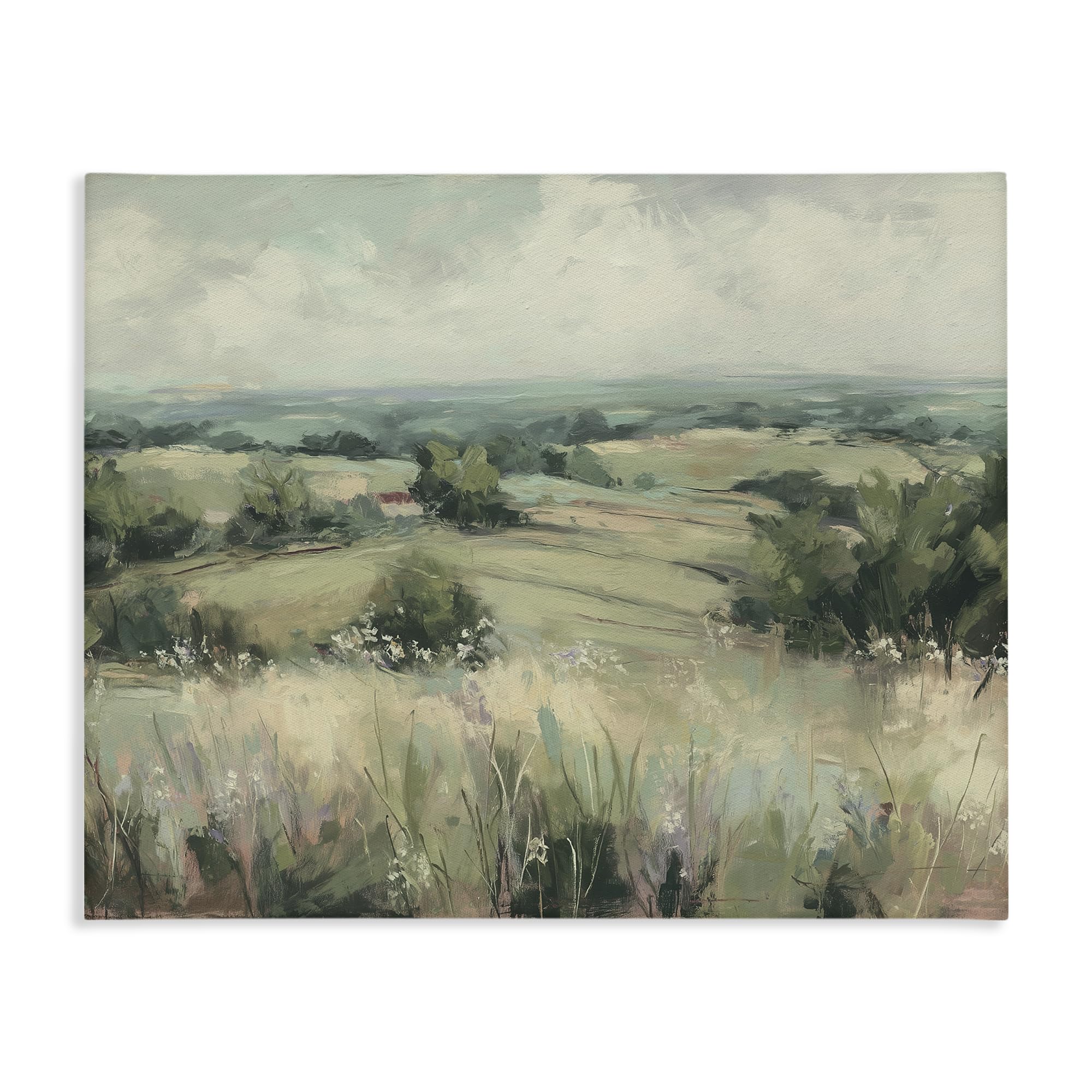 Stupell Industries 'Idyllic Green Pastures', Canvas Art, 30 x 24, Ready to Hang Picture Décor, USA Made, By Artist Svetlana Aleynikova