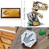 LEGO Jurassic World Les Fossiles de Dinosaures Le Crâne du T. Rex, Jouet de Dinosaure à Construire, Déco pour la Chambre d'enfant, Squelette avec Empreinte, Cadeau pour Garçons et Filles 76964 - 6