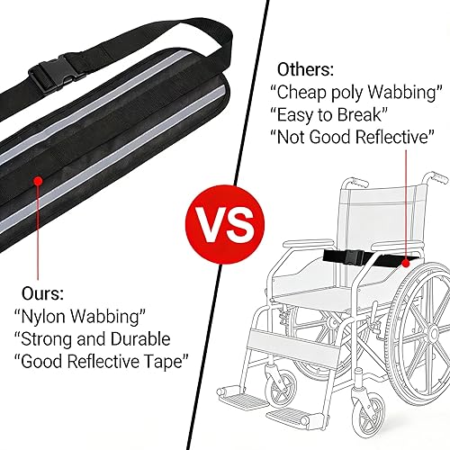 Miniatura 4 de Wheelchair Seatbelt for Adults, Safety Belt for Elderly & Seniors, Adjustable Wheelchair Safety Strap, Chair & Bed Restraint Harness, Fall