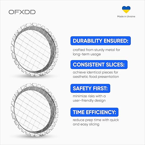 Miniatura 4 de Cortador de huevos de acero inoxidable para cocina, paquete de 2, manual de metal para cortar huevos para verduras