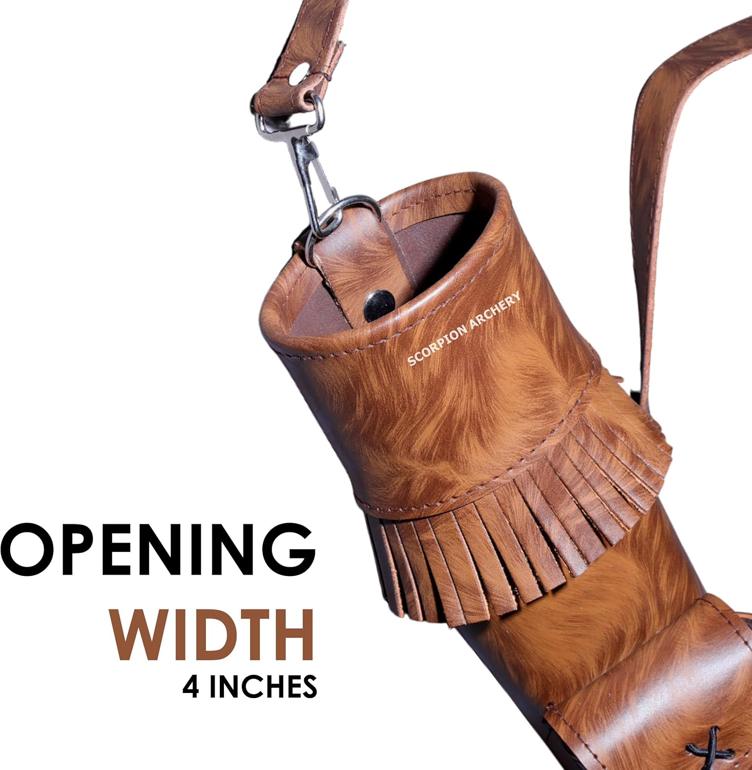 Traditional Leather Archery Quiver - Arrow Holder - Arrow Quiver - Pocket Quiver - Brown Quiver - Sage Quiver - Back Quiver Bow Arrow Holder - Handmade Leather Quiver Gift for him