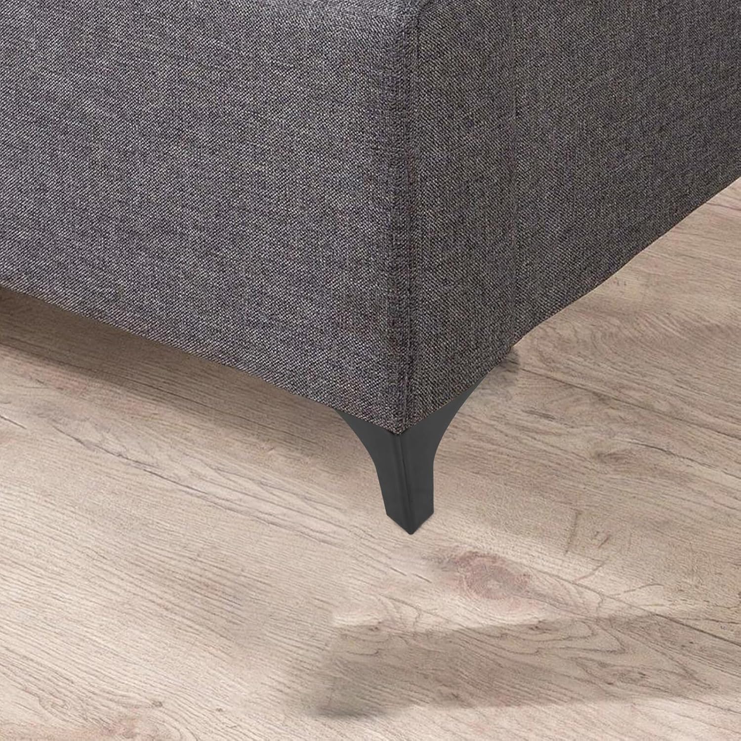 VILLCASE 8pcs Metal Furniture Legs for Sofa Coffee Table Tv Cabinet, 13cm Matte Black Metal Chair Replacement Feet, Heavy-Duty Support for Home DIY Furniture