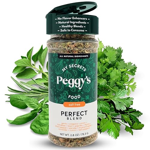 My Secrets Peggy's Food Mezcla perfecta para condimentos, sin sodio, mezcla perfecta de hierbas y especias, deliciosa mezcla de especias para todo My Secrets Peggy's Food Mezcla perfecta para condimentos, sin sodio, mezcla perfecta de hierbas y especias, deliciosa mezcla de especias para todo