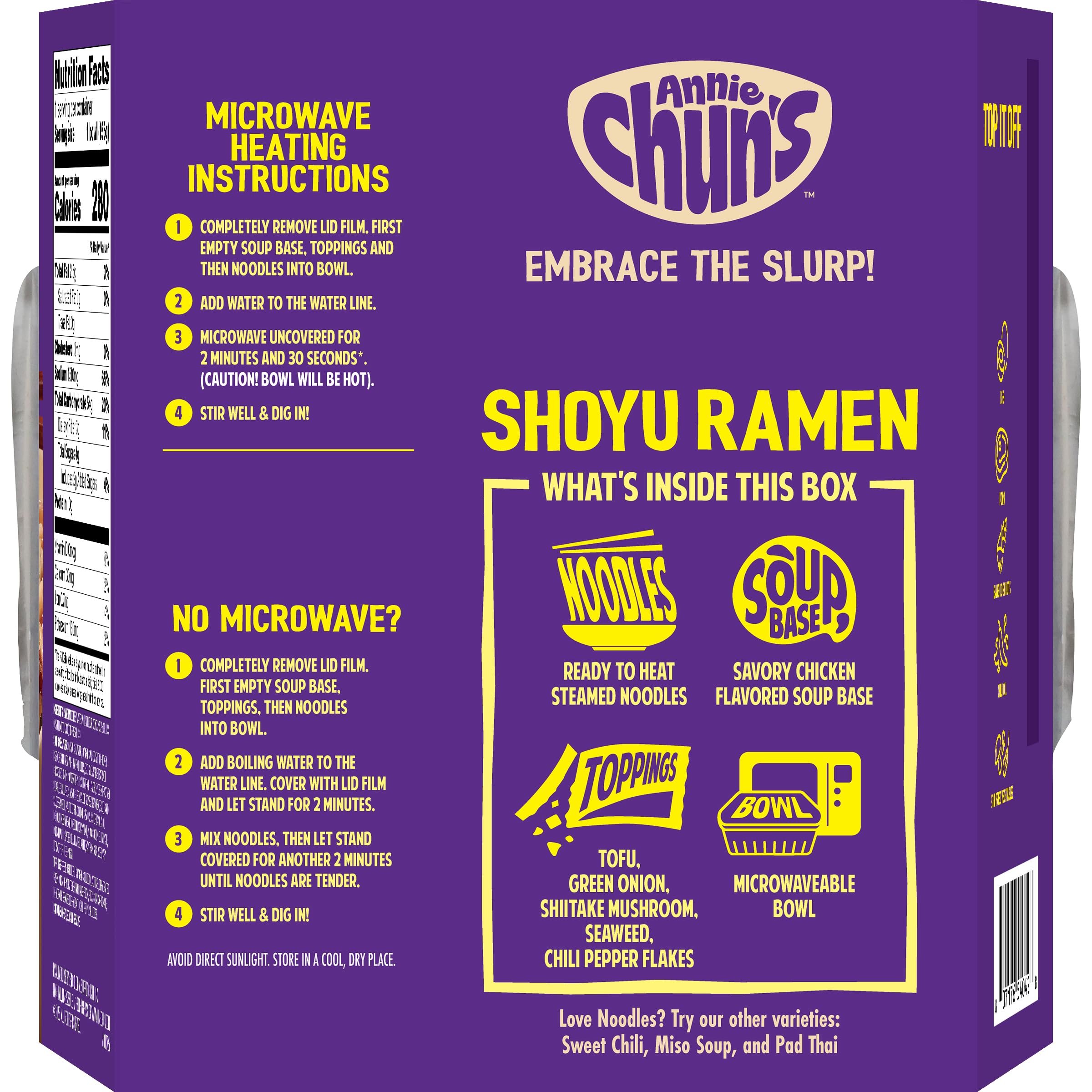 Annie Chun's Shoyu Ramen Bowl, 5.49 oz (Pack of 6)
