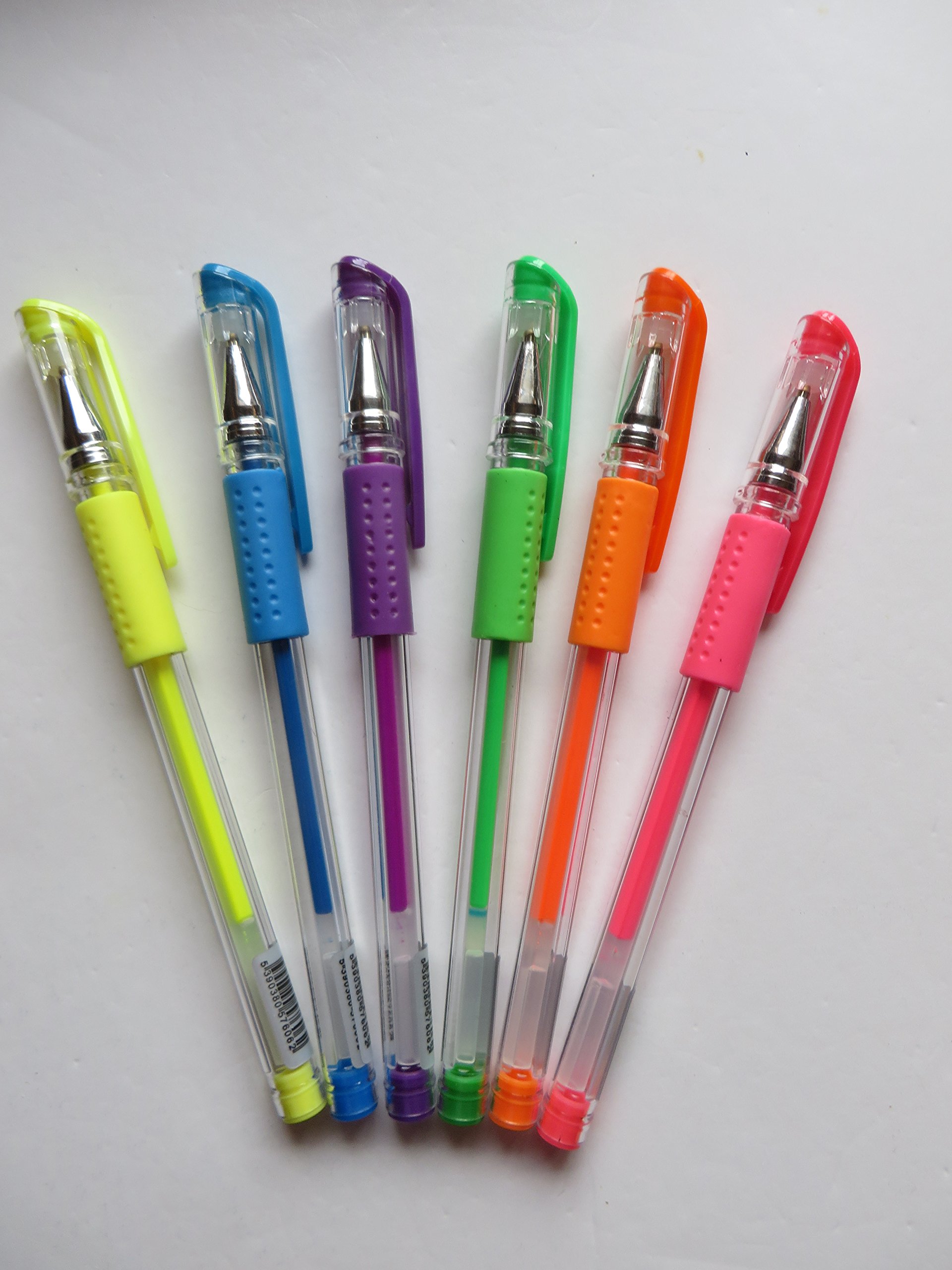 PRO-SCRIBE PACK OF 6 GEL PENS BRIGHT