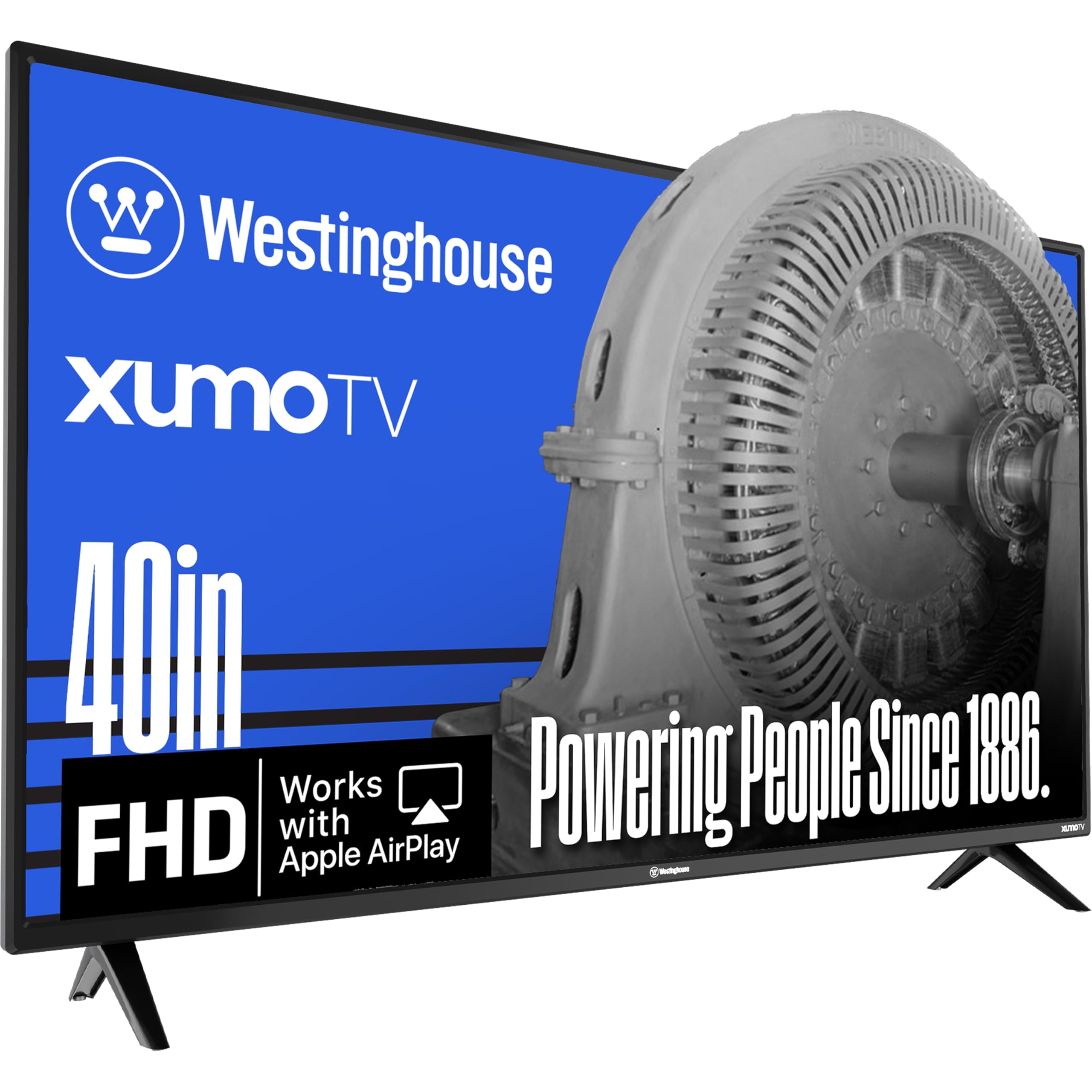 Westinghouse 40-inch Smart TV, FHD 1080P Xumo TV w/Voice Remote, Flat Screen LED Television w/Apple HomeKit, Wi-Fi & Mobile Connectivity