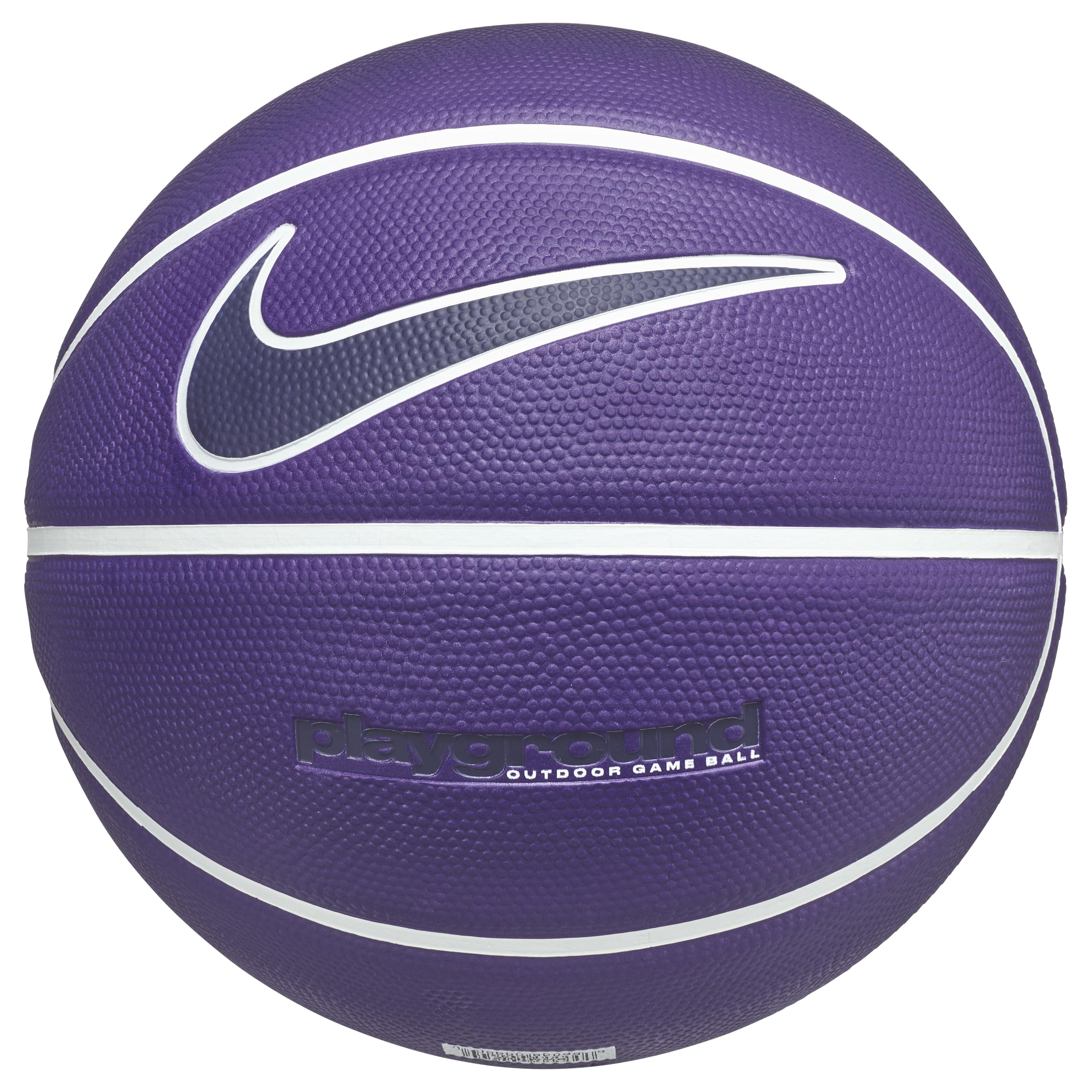 Nike Everyday Playground Basketball 8P Graphic – Outdoor Basketball with Graphic Design – Street Basketball – Deflated delivered, Field Purple/White/White/Purple Ink, 7