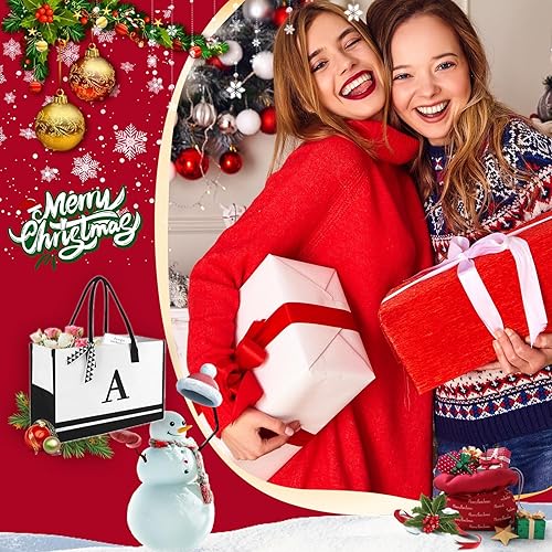 Miniatura 9 de Lace Canvas Tote Bag - Personalized Present Beach Bag Unique Gifts for Women TeachersMothers DayBirthdayBrides