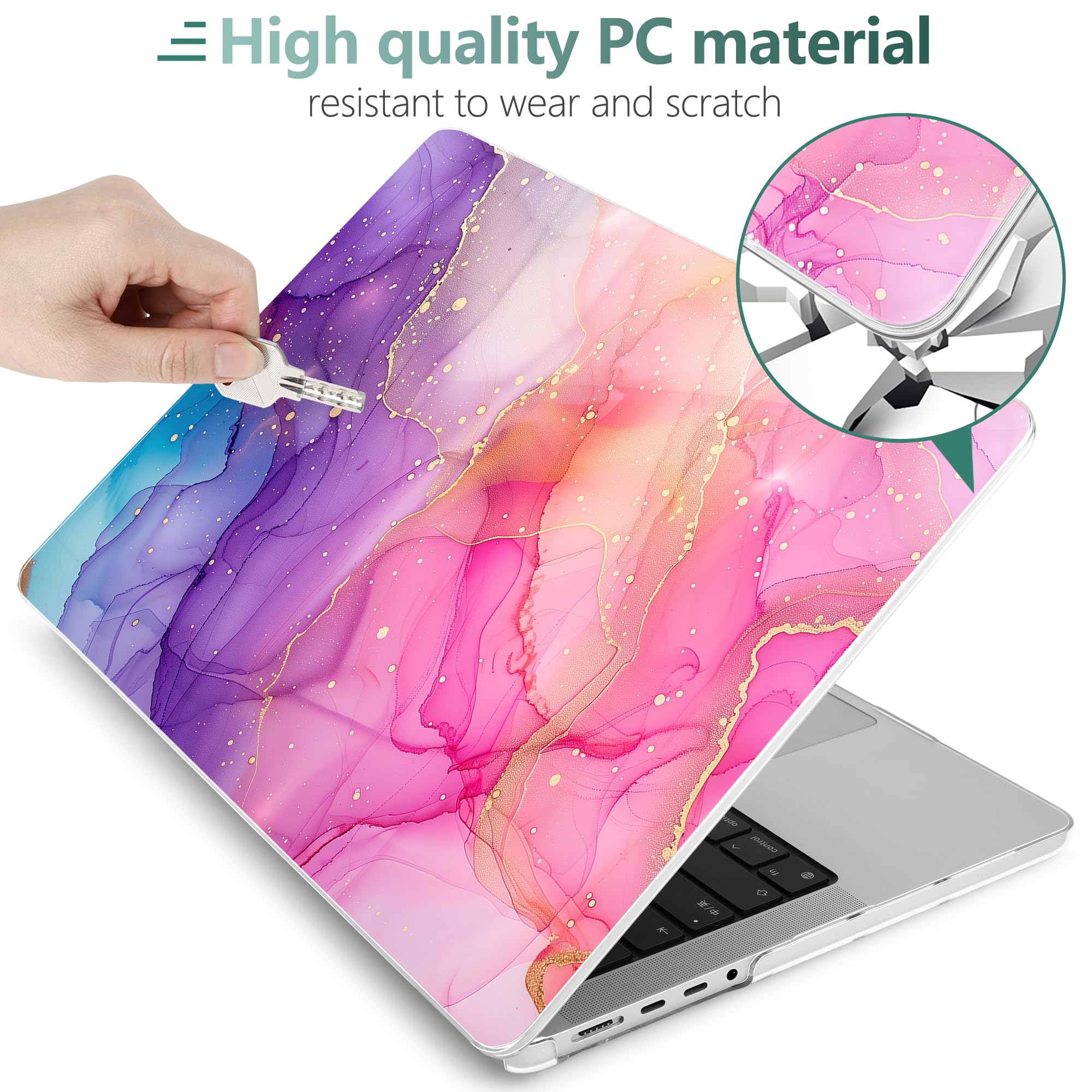 DONGKE Case For M5 MacBook Pro 14 Inch 2025 2024-2021 Desert