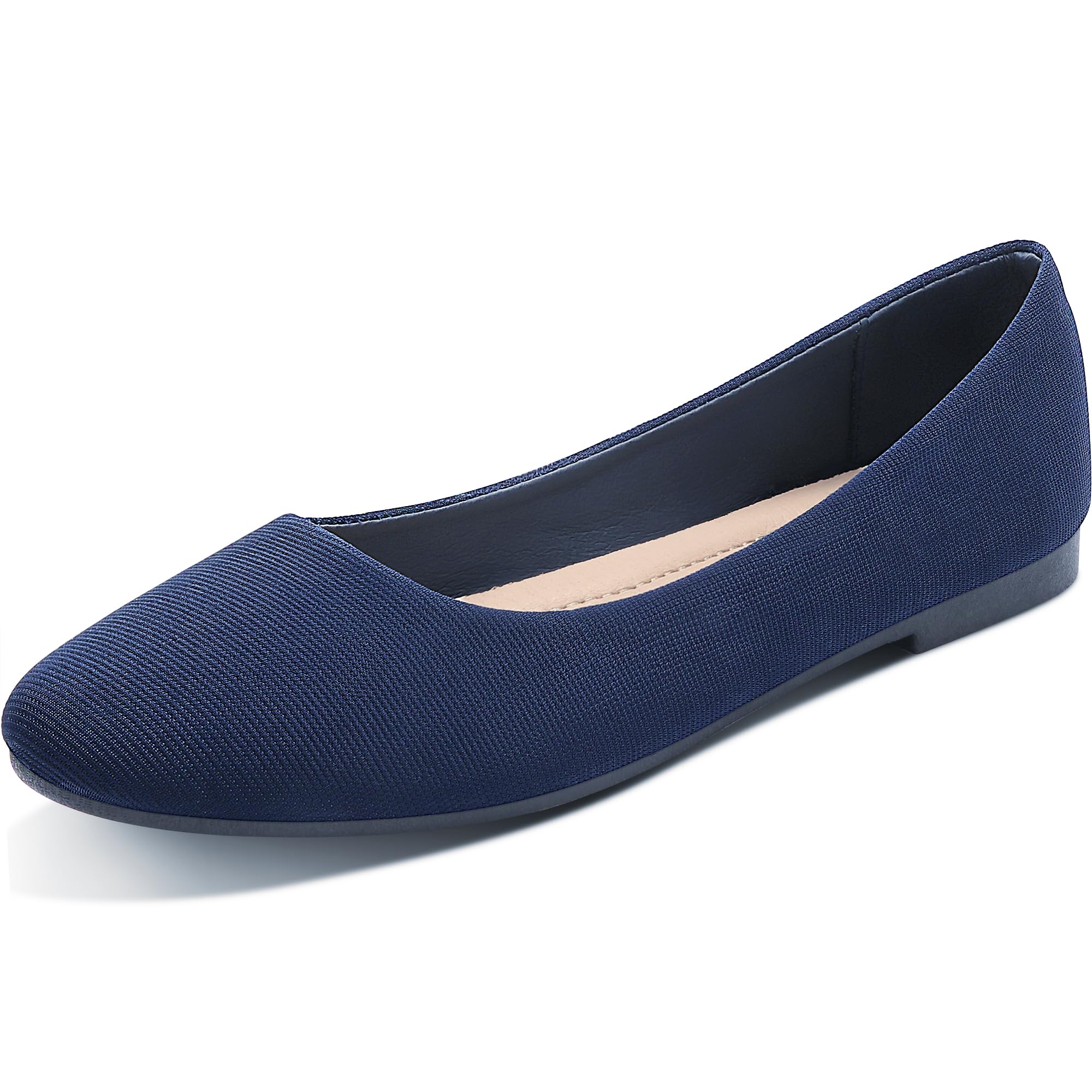 Round Toe Women Flat Shoes Slip on Girls Dress Black Ballet Flats