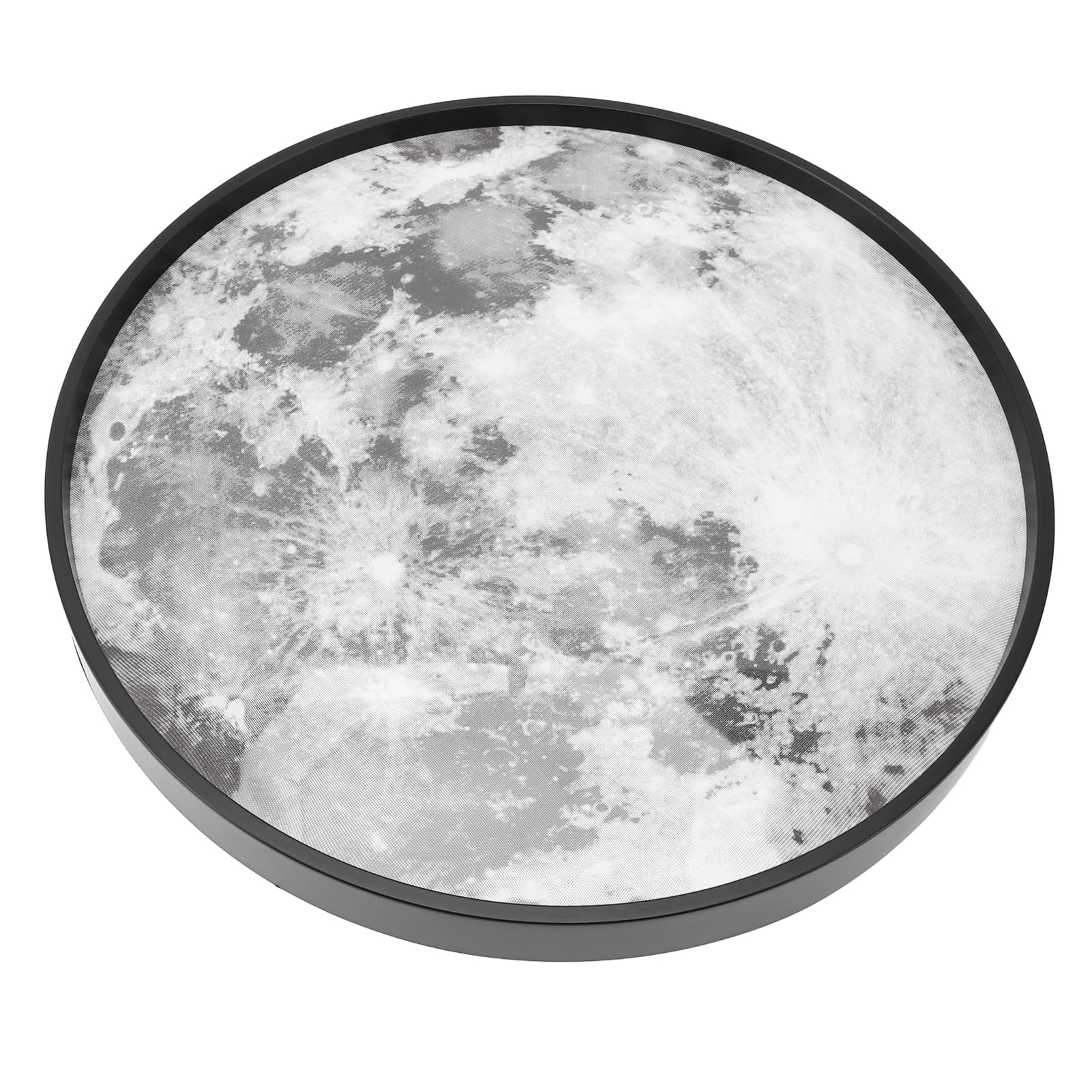 Sufitowa Moon, Funkcja Pamięci z możliwością Płynnego Przyciemniania, Sufitowa do Montażu Podtynkowego, LED z aplikacją i Pilotem do Sypialni, Kuchni, Salonów (BLACK)