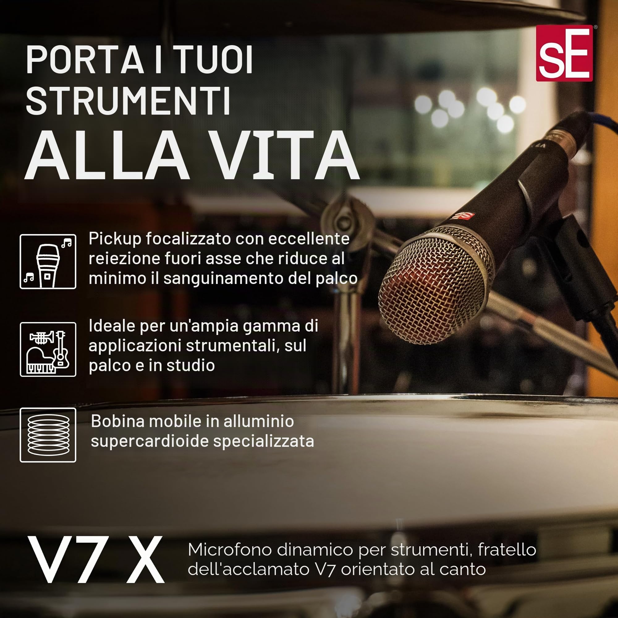 V7 X - Microfono per strumenti