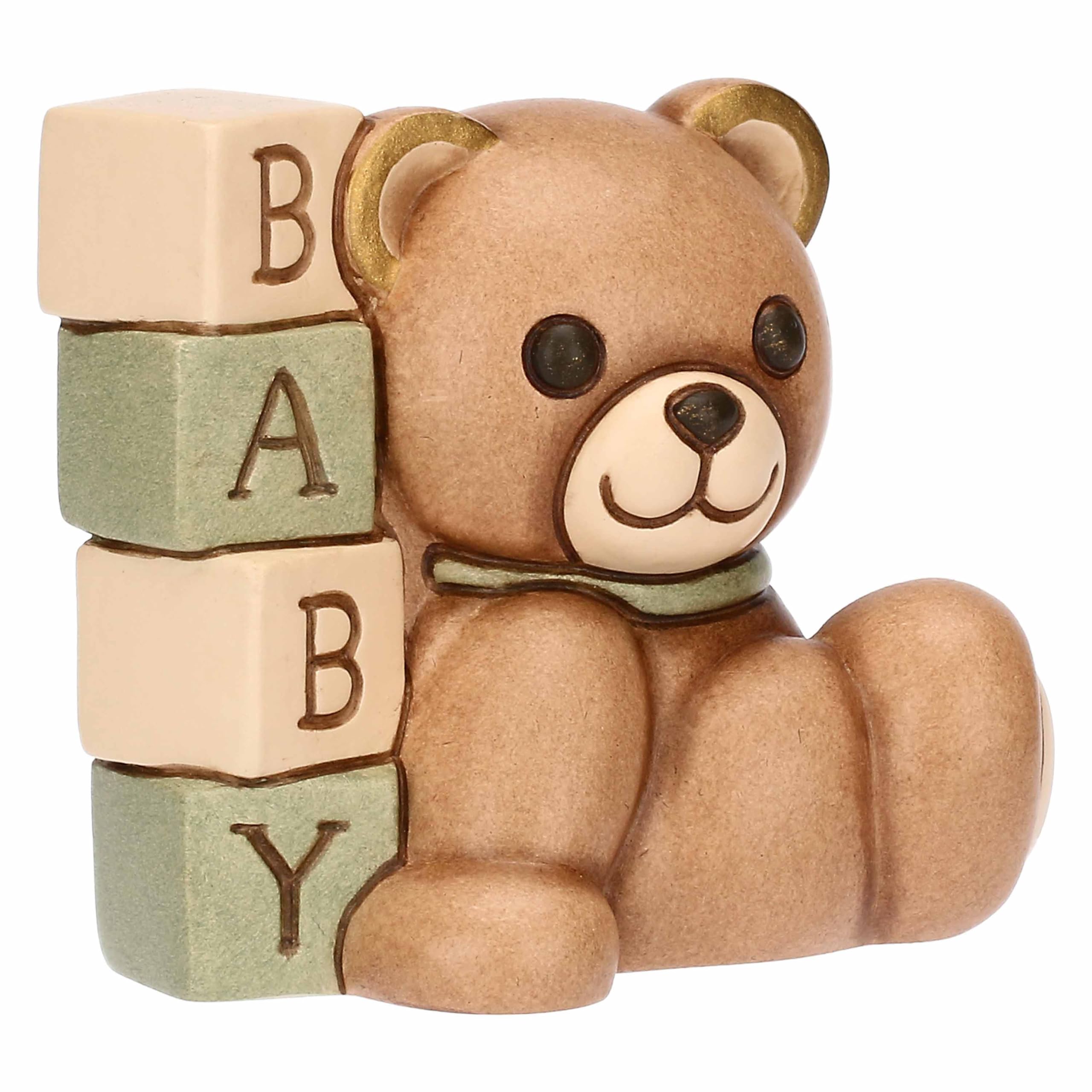 Teddy baby shower in ceramica - Ceramica - 6,6x5,6x6,3 cm - 4