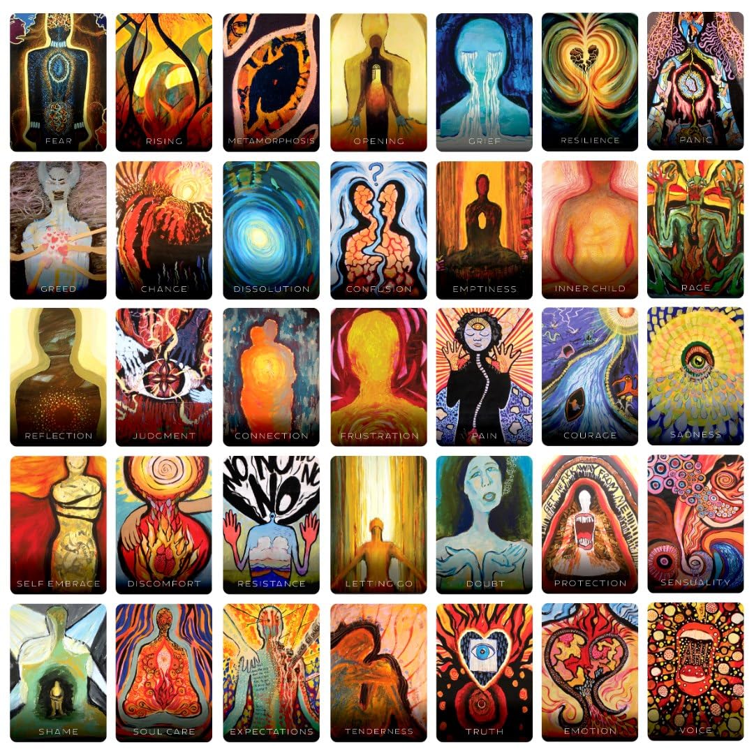 Wisdom of the Shadow: Oracle for Self-Discovery, Soul Work & Transformation ~ 44-card oracle deck and guidebook set