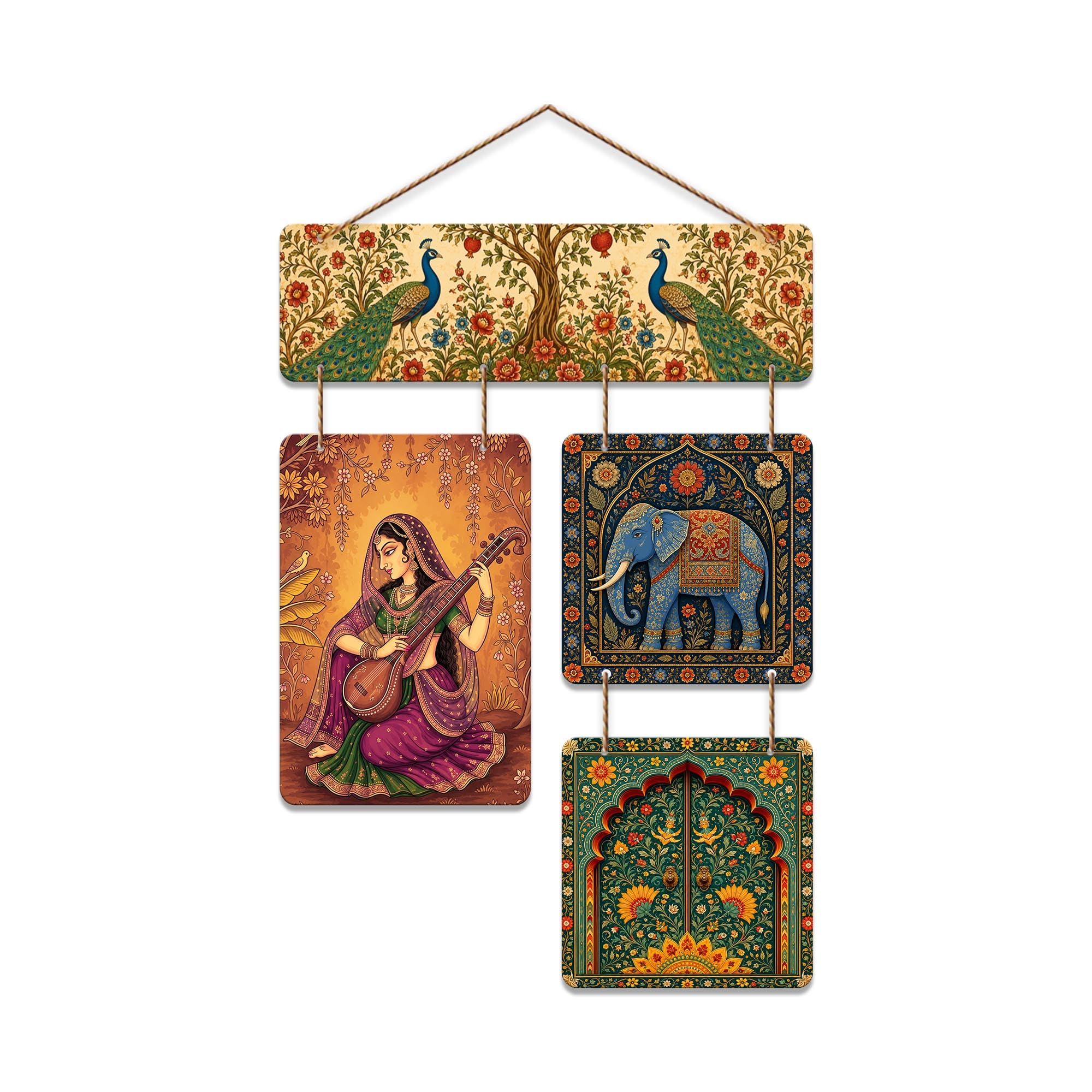 Indian Heritage Wall Hanging - Artvibes Decor -3
