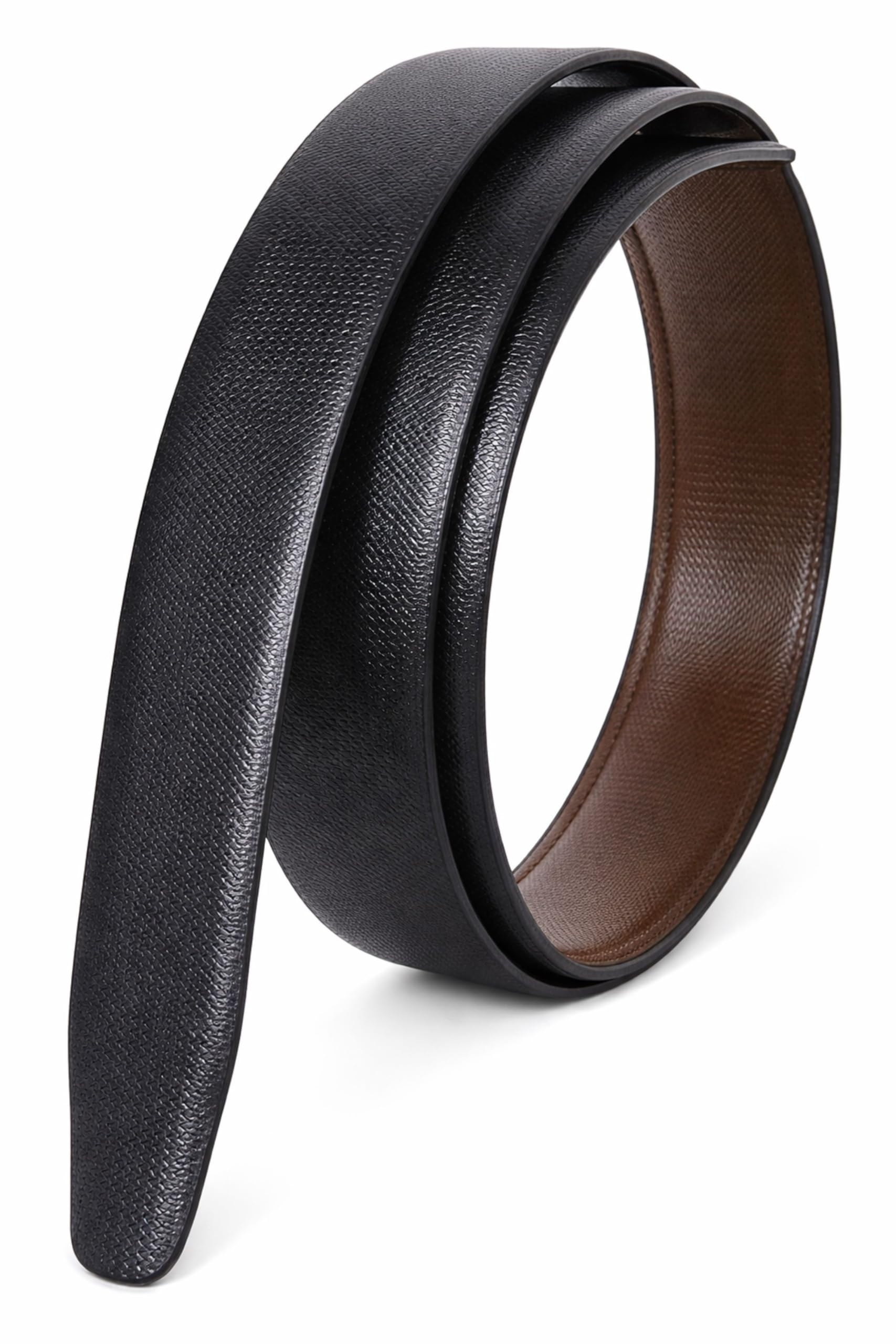 PU Leather Formal Belt Strap only without Buckle for Men’s Belt | Belt for Men’s Stylish | Reversible Black and Brown | Pack of 1 | MBP_01-image-35