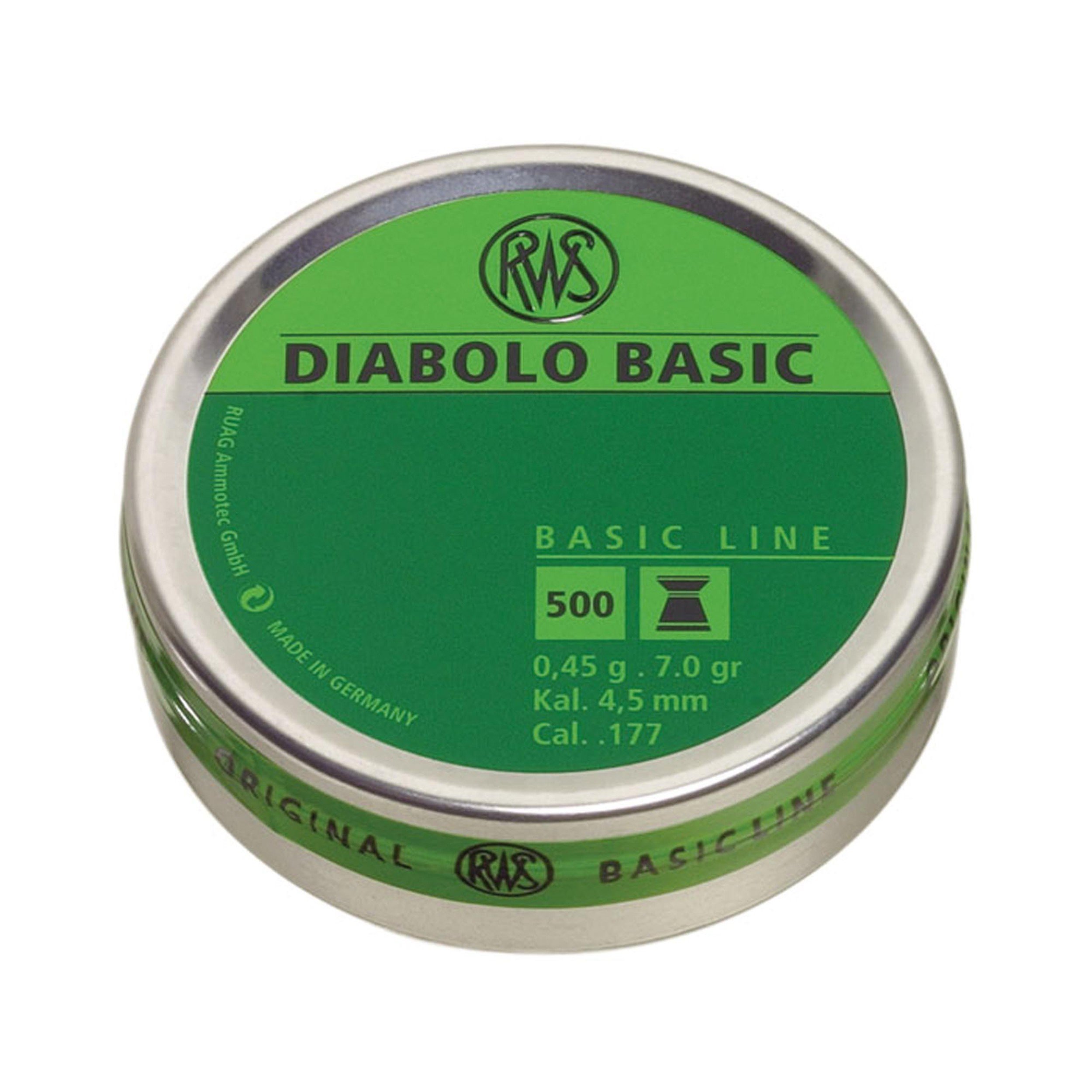 RWS DIABOLO Basic 4.50mm 0.45g/6.95gr (500pz)