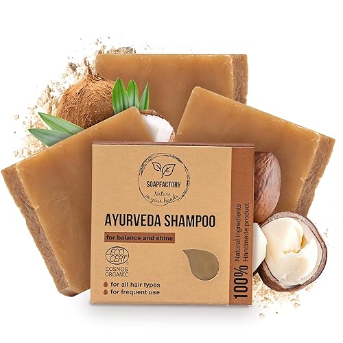 Miniatura 9 de Soap Factory - Barra de champú sólido ayurveda orgánica con aceite de ricino para el crecimiento del cabello jabón para el cabello para hombres y