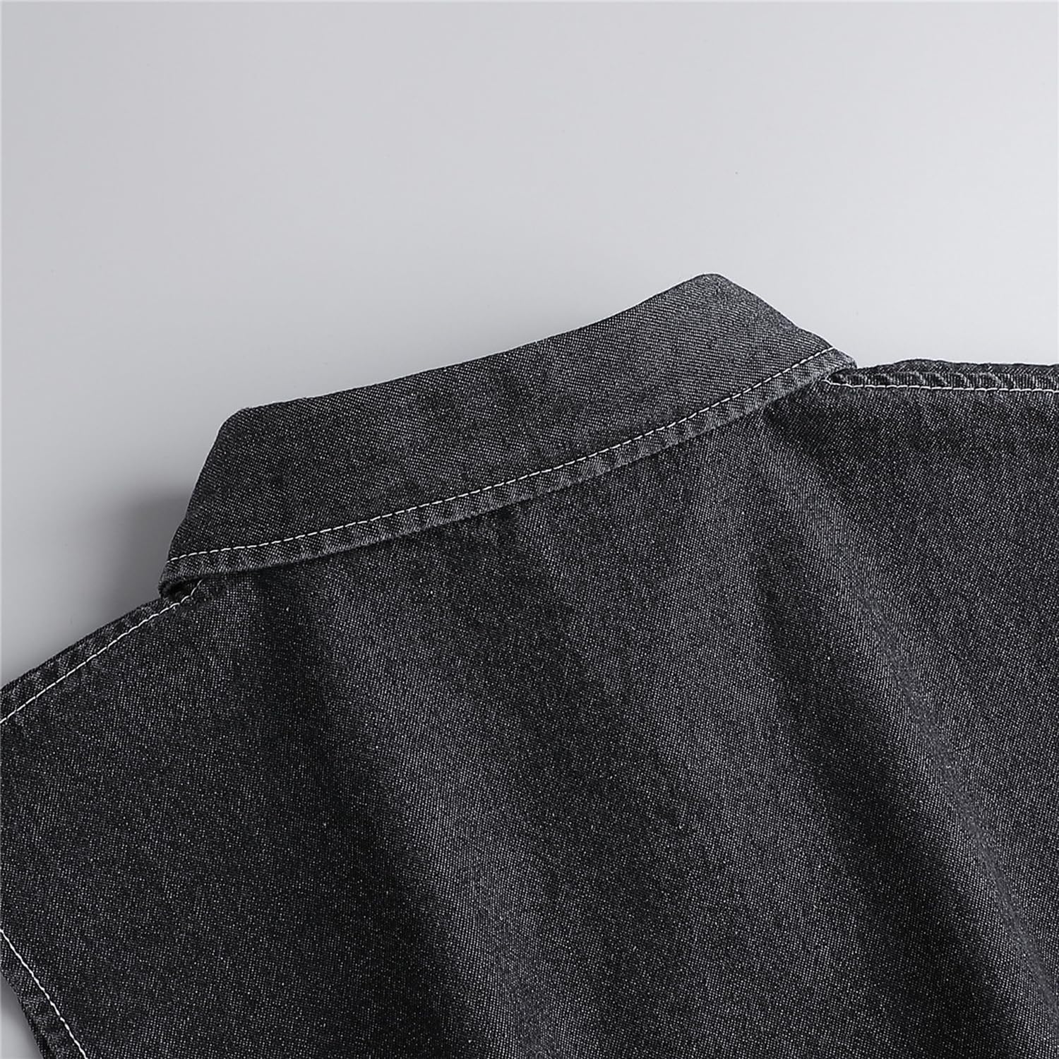 Eforcase Fake Collar Detachable Dickey Collar for Women Denim Fake Collar False Shirt Collar Dickey Collars Faux Collar - Image 8