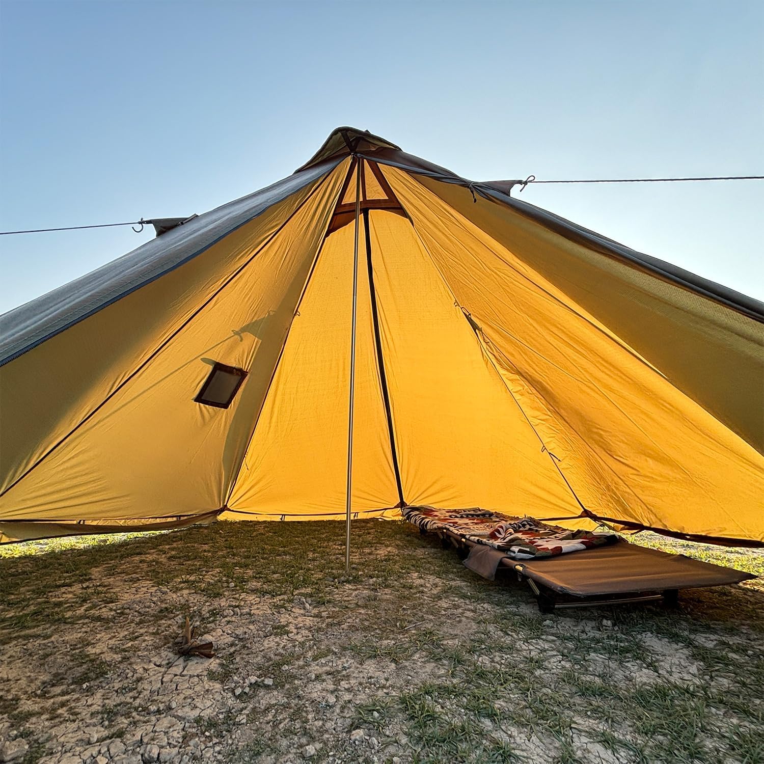 Amazon.com : Top Lander 2-4 Person Teepee Winter Tent with Wood
