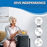 Vista 2 de Providence Spillproof Vaso sorbo para adultos de 9 onzas con 2 asas, tazas Independence para adultos para movilidad limitada, accesorios