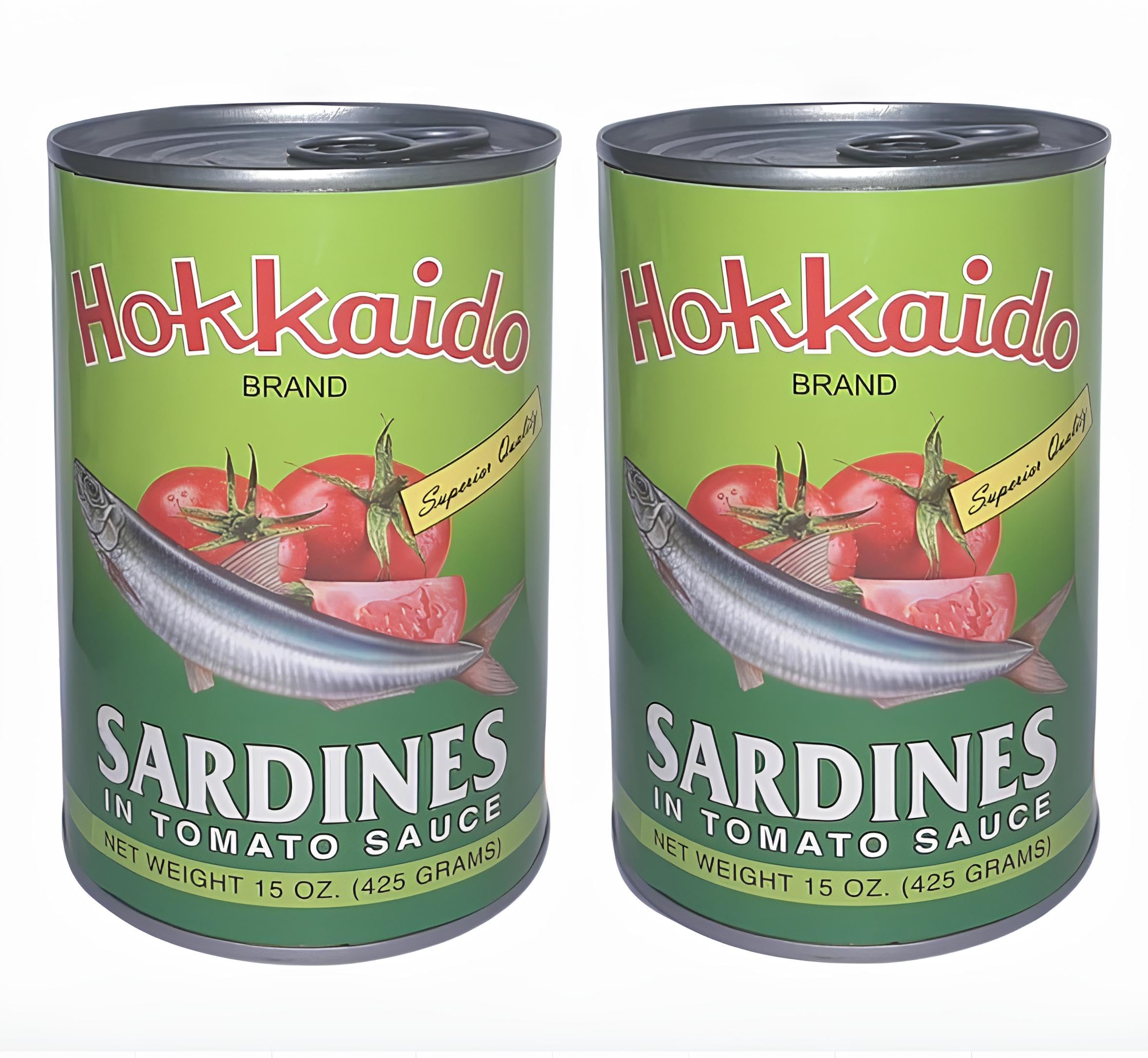 Hokkaido Sardines Super Quality Canned Fish | Sustainable & Nutritious Seafood Choice | Added with Tomato Sauce, 425gm – (Pack of 2).