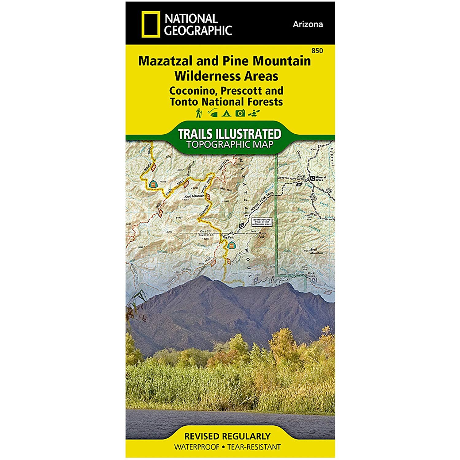 Trails Illustrated Map Mazatal & Pine Mountain Wilderness Areas, Coconino and Tonto National Forests