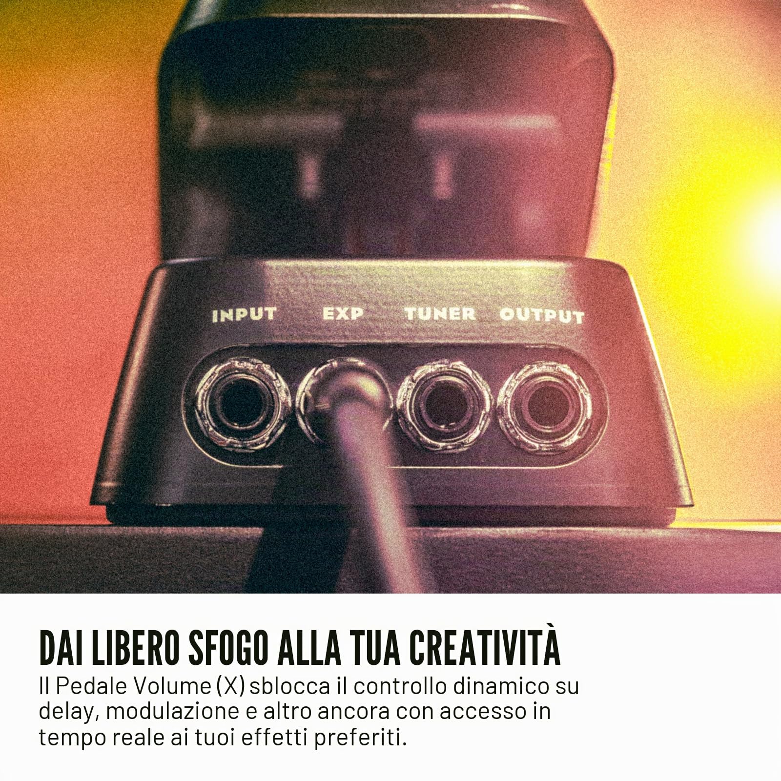 JIM DUNLOP - DVP4 Volume (X) Mini Pedal - Pedale Volume e Expression Ultra Compatto con Chassis in Alluminio, Tensione Rocker Regolabile, Uscita AUX per Accordatore o FX