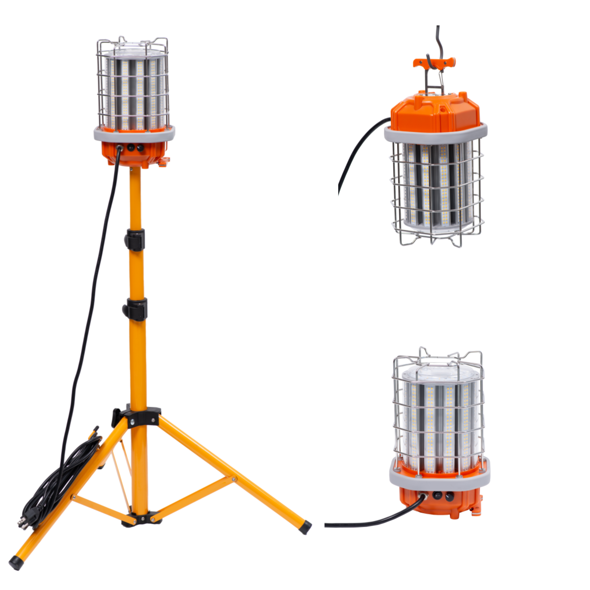 洋書 Light Construction MeFard 150W Tripod Work Light Stand 21000 Lumen Led Corded