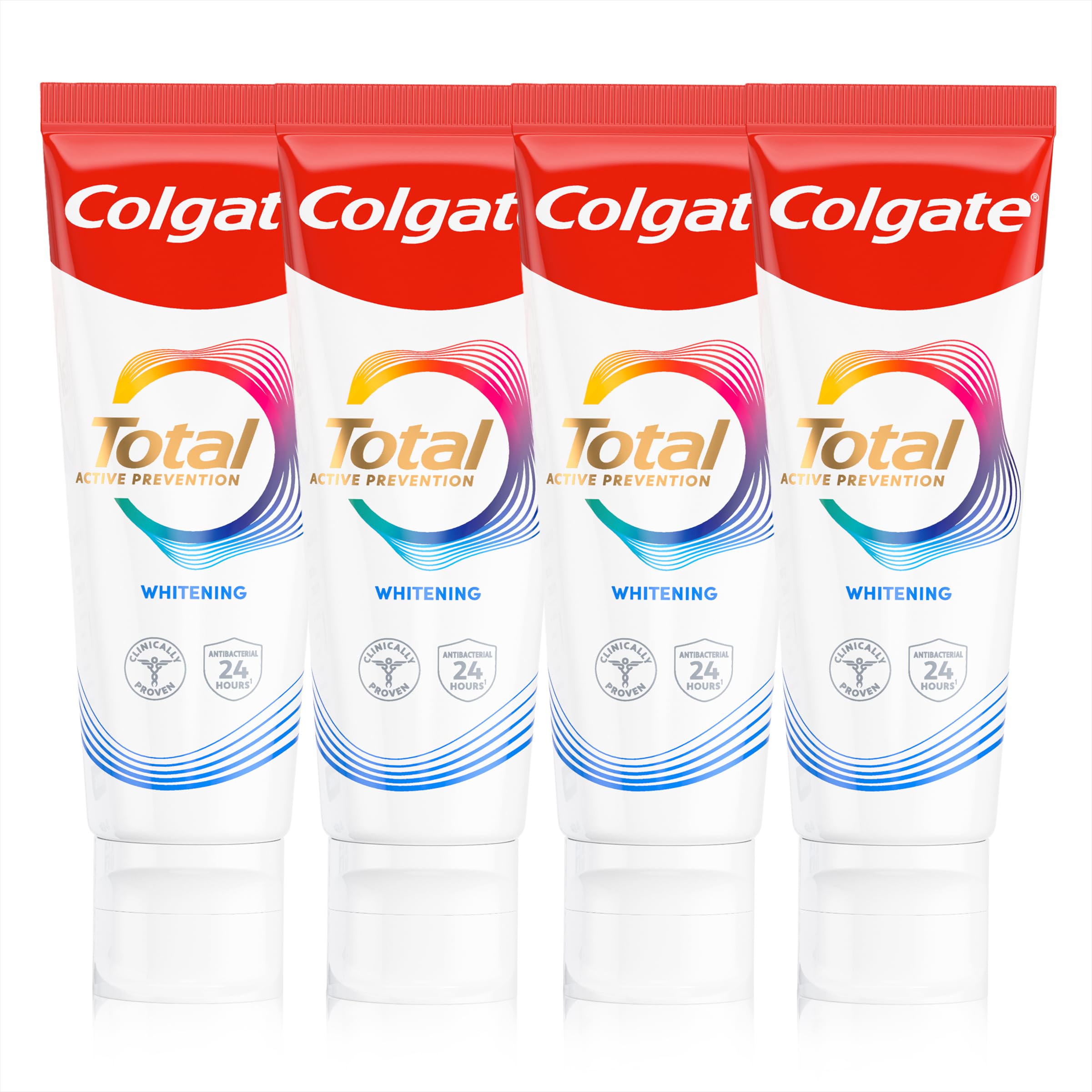 Colgate Total Whitening Toothpaste, 100ml (4 Pack)