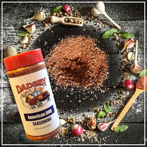 Miniatura 4 de Dadsby Especias y condimentos para barbacoa, condimento de barbacoa American Spice BBQ de 11.5 onzas, peso neto de carne, condimento de pollo,