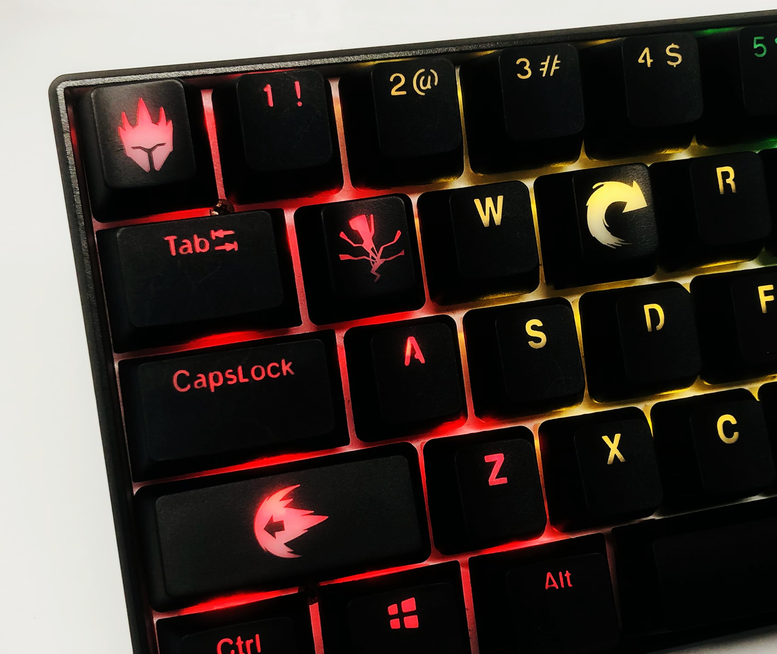 qwer Artisan Handmade Key Cap トレカ マゼンタmd Amazon.com: GEKUCAP 129 Keys Black Purple Keycaps, Ninja Japanese