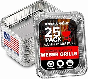 Stock Your Home Aluminum Drip Pans Stock Your Home Aluminum Drip Pans