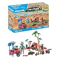 PLAYMOBIL Wiltopia 71625 Tana dei wombat, Avventura nell'Outback Australiano