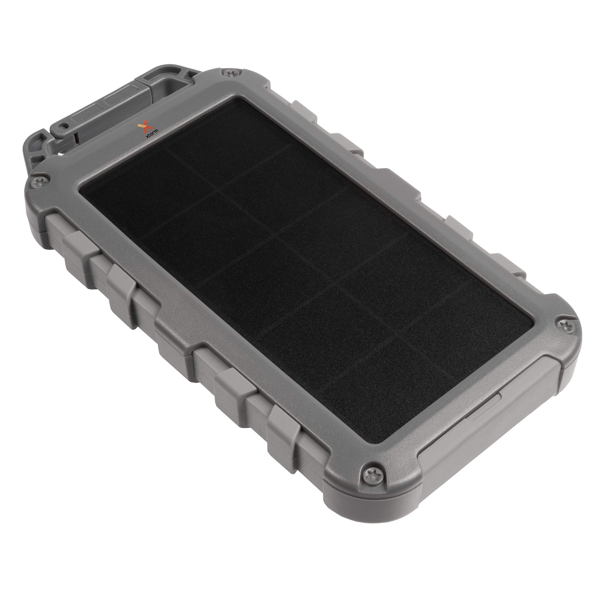 Xtorm 20W Fuel Series Solar Charger - 10,000mAh - Grey, Solaire Rechargeable, 3 Ports, Compatible avec Smartphone et Tablette