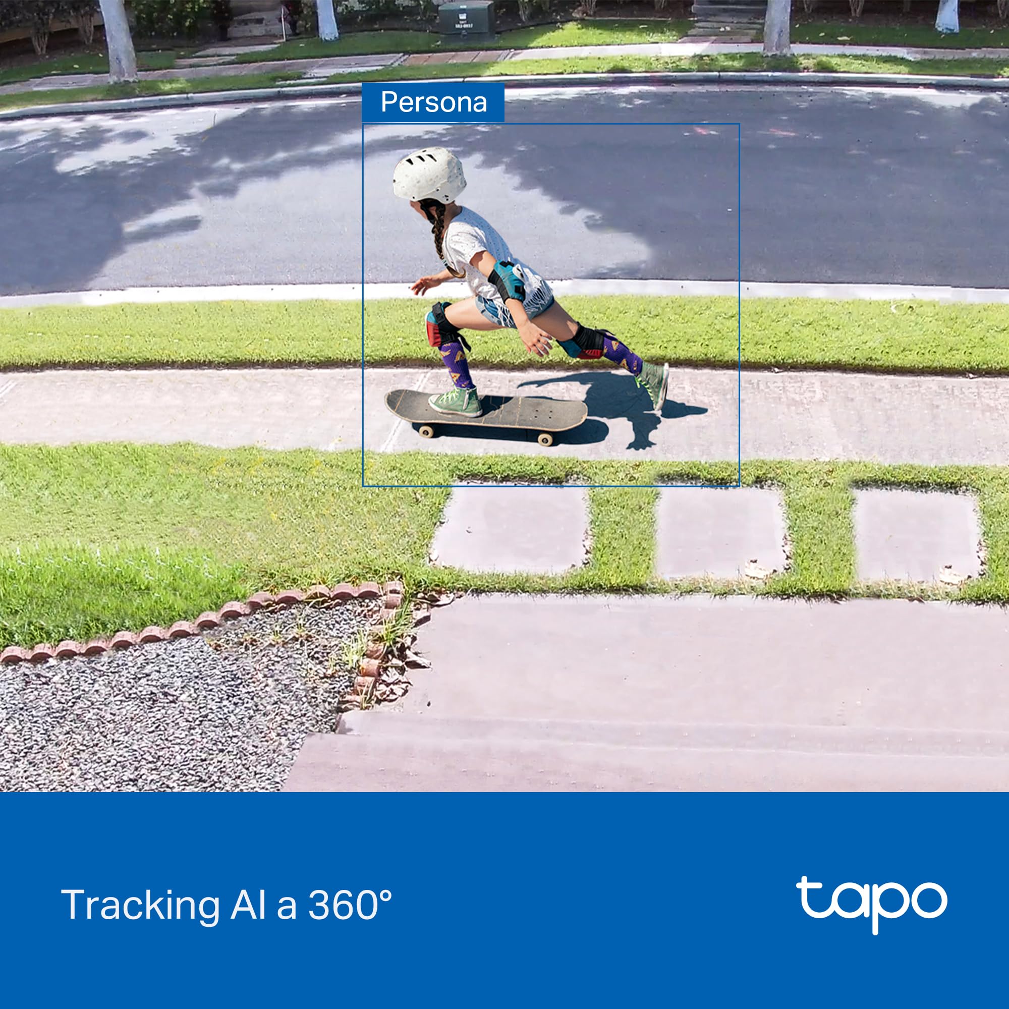 Tapo C560WS 4K 8MP Telecamera Wi-Fi Esterno Pan/Tilt, Smart AI, 360° Visuale, Visione Notturna a Colori Starlight, IP66, Allarme Sonoro e Luminoso, Wi-Fi 6 e Ethernet, Supporta MicroSD fino a 512 GB