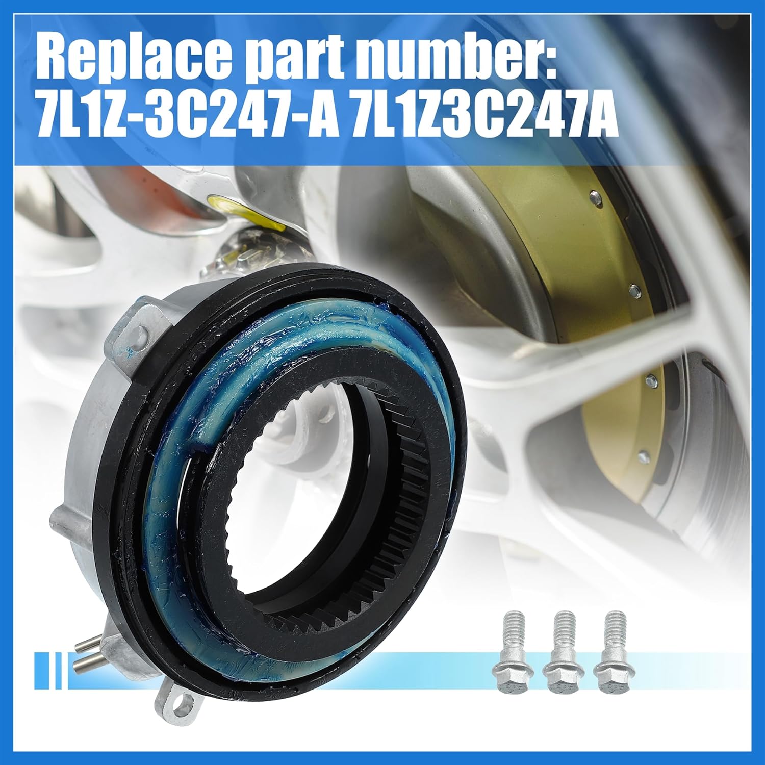 2Pcs Front 4x4 4WD Locking Hub Actuator for Ford F150 4WD 2004-2016 for Ford Expedition 4WD 2003-2015 7L1Z3C247A 4WD Hub Auto Locking Actuator Auto Accessories