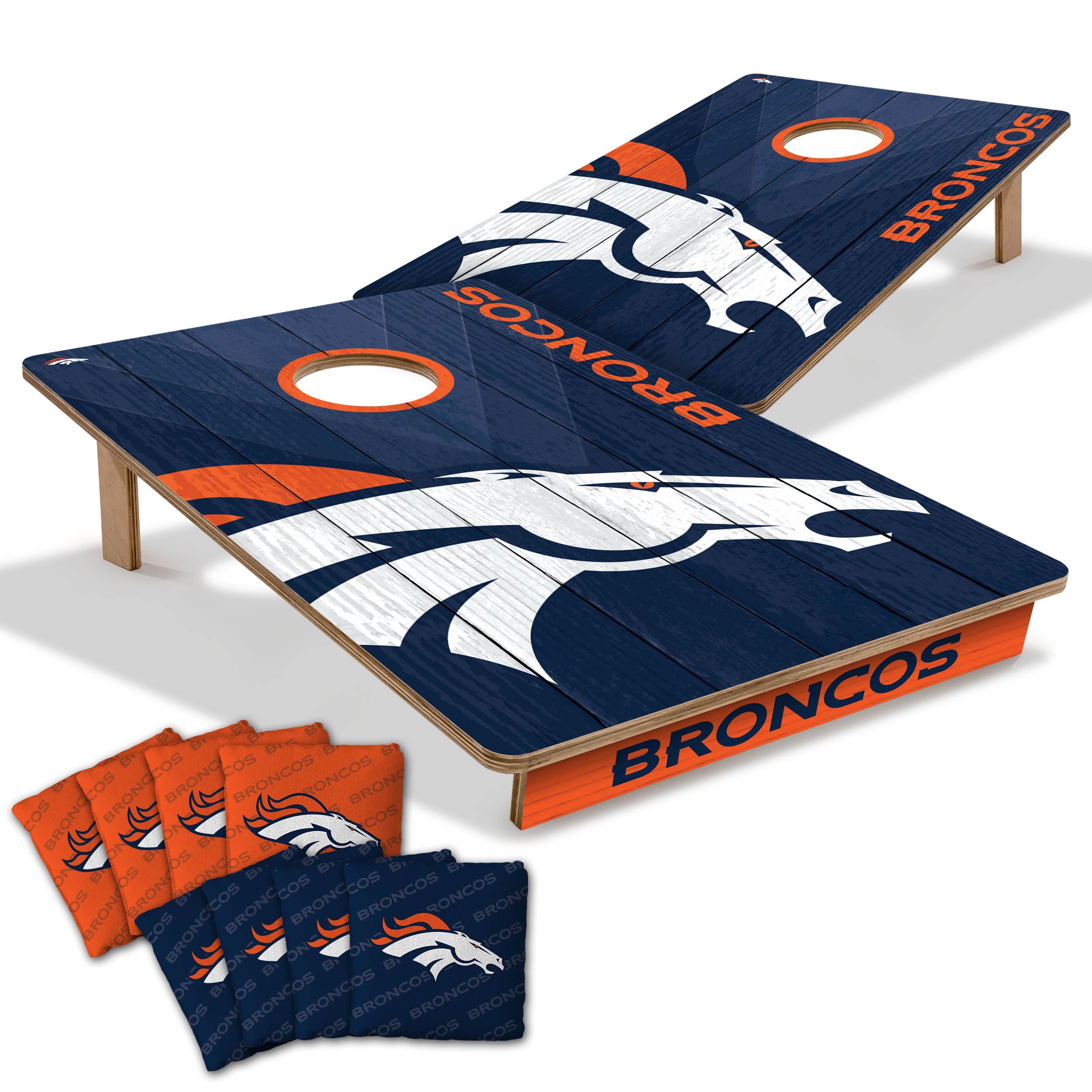 YouTheFan NFL 2’ x 3’ Wood Cornhole Game with Logo Bags
