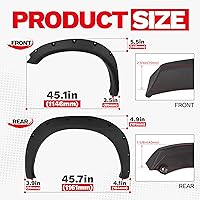 Vista 3 de ECOTRIC Guardabarros compatibles con Dodge Ram 1500/2011-2018 Ram 1500/2019-2023 Ram 1500 Classic Fleetside 2009-2010/2011-2018 Ram 1500 Classic