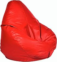 Vista 9 de Ample Decor - Funda para puff (relleno no incluido), almacenamiento de juguetes de peluche de cuero sintético suave, construcción duradera
